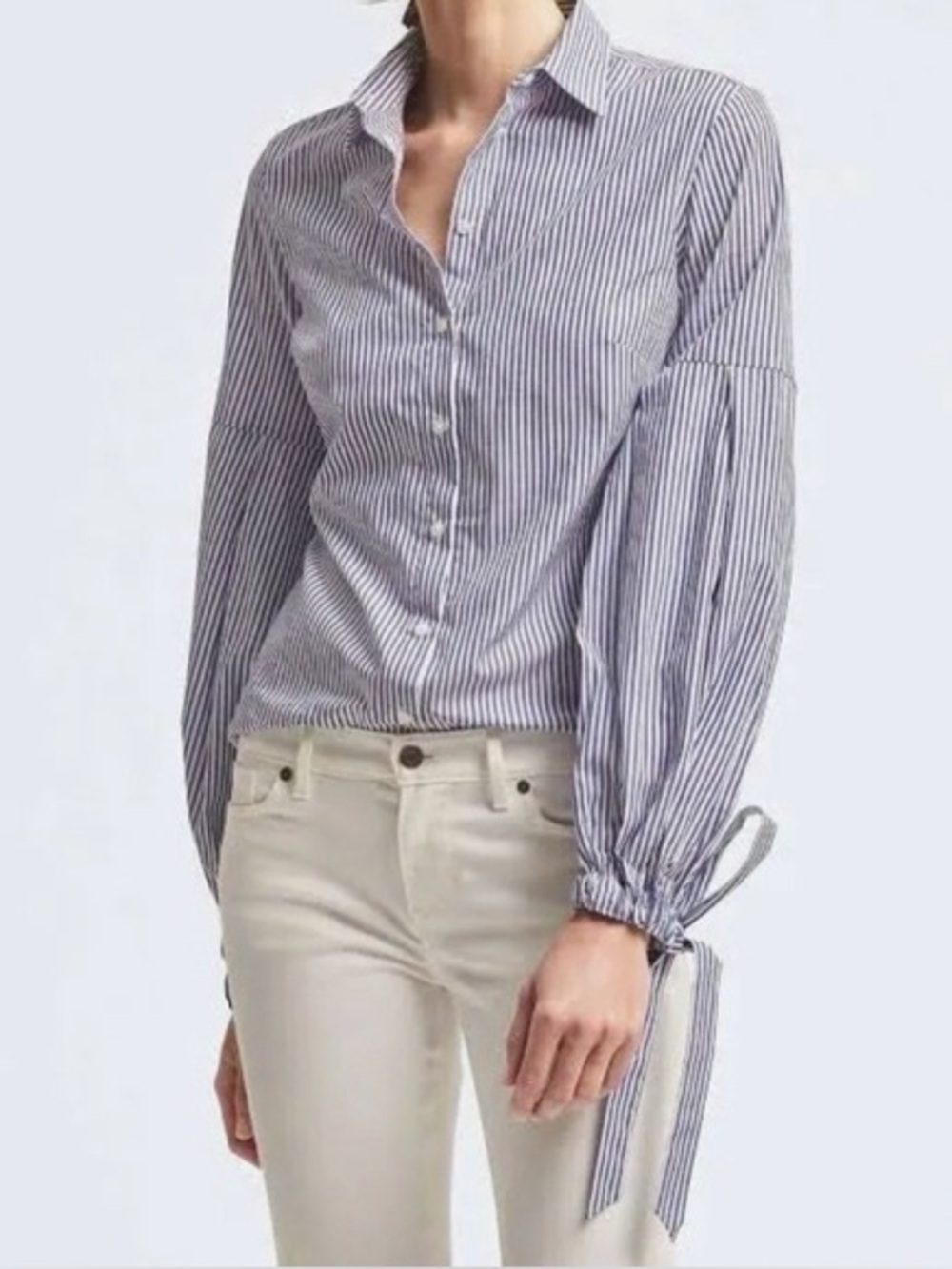 Banana Republic Riley Shirt Striped Button Down Top Women’s Size 2